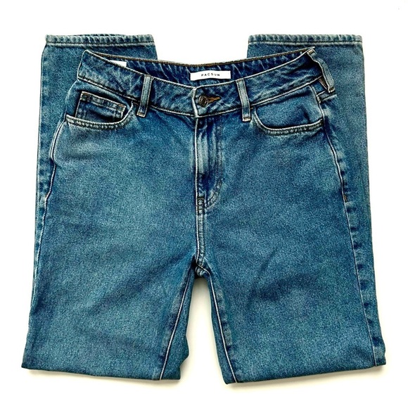 PacSun Mom Jean Medium Light Wash High Rise Jeans Size 25 - Picture 8 of 15